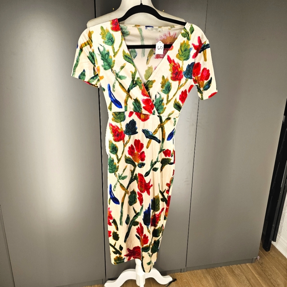 Zara Velvet Floral Dress